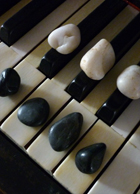 Organisation: Tastatur mit Steinen